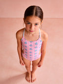 Costume intero bambina da mare Alte L037AF - Polipetti, dettaglio del modello