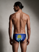 Slip da nuoto uomo da allenamento H2OTTO 347HF - Fondo: vista posteriore indossato