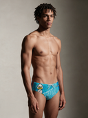 Slip da nuoto uomo da allenamento H2OTTO 348H - Piena: vista frontale indossato