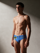 Slip da nuoto bambino da allenamento H2OTTO 381H - Zitto E Nuota: vista frontale indossato