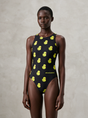 Costume intero bambina da allenamento PINUP 428PF - Lotty: vista frontale indossato