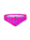 Slip de natation enfant d'entraînement H2OTTO 440HF - Fuchsia étoile bleue