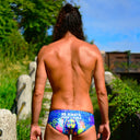 Slip da nuoto uomo da allenamento H2OTTO 417HF - Aldilà vista 3 — costume da nuoto uomo, BONESWIMMER Made in Italy