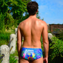 Parigamba uomo da allenamento UCLA 236UF - Aldilà vista 3 — costume da nuoto uomo, BONESWIMMER Made in Italy